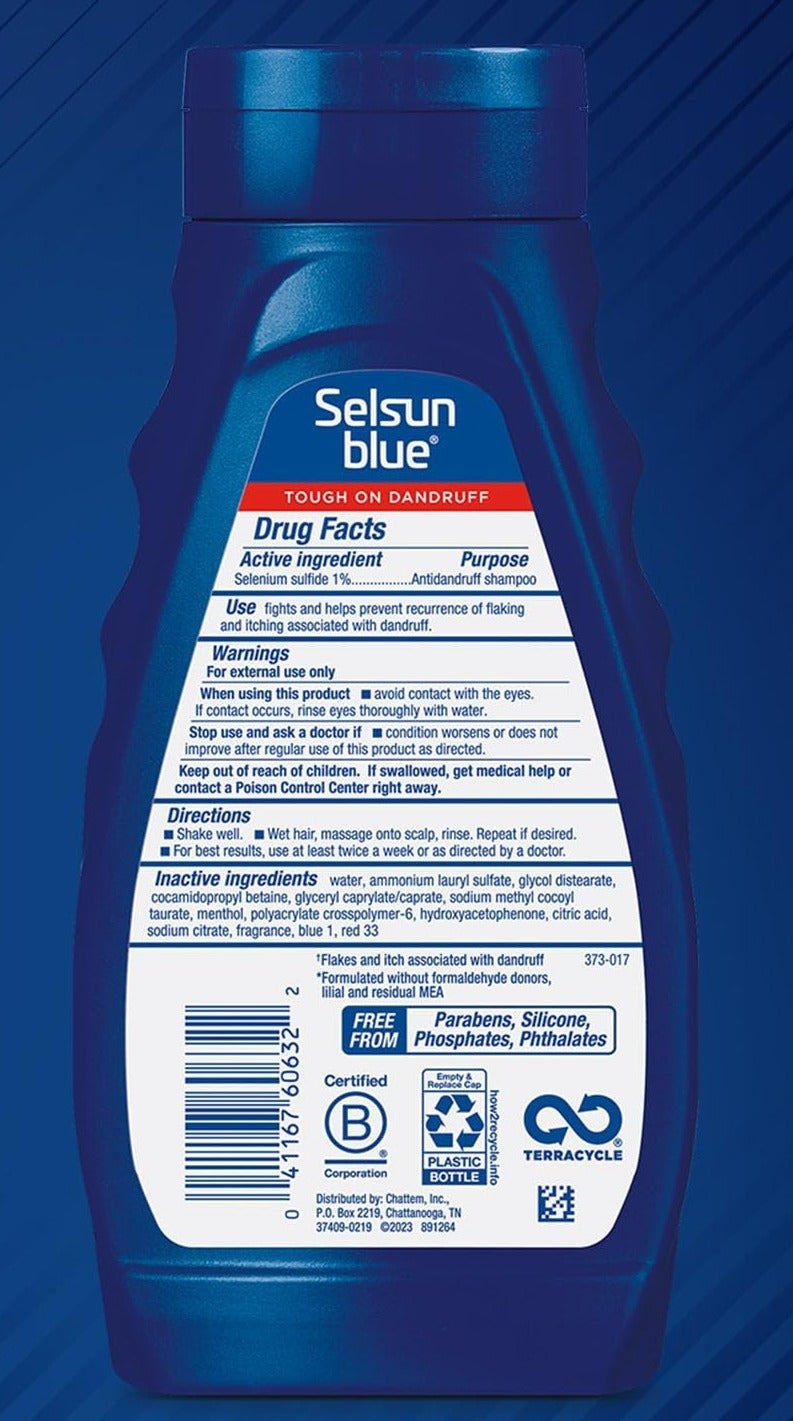 Selsun Blue, Antidandruff Shampoo, Medicated, 11 fl oz (325 ml) - Image 2